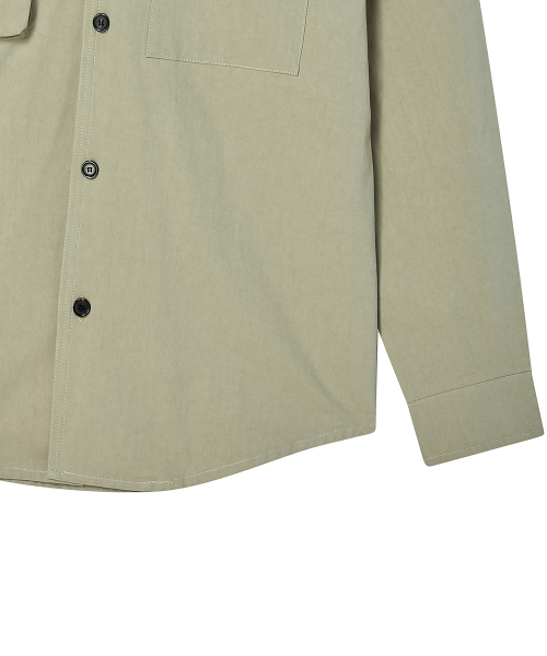 Beyond Closet（-）の「[COLLECTION LINE] ガーメントダイミリタリーオーバーシャツ ベージュ（シャツ/ブラウス・メンズ・その他・MEDIUM/LARGE）」の5枚目の写真