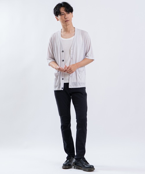 SHISKY(シスキー)の「カツラギストレッチスリム5Pパンツ(チノパンツ・メンズ・レッド/ホワイト/オリーブ/チャコール/ターコイズブルー/サンドベージュ/グレー/ライトグレー/オフホワイト/グレイッシュベージュ/ブルー/ボルドー/ネイビー/ブラック・MEDIUM/SMALL/X-LARGE/LARGE)」の19枚目の写真