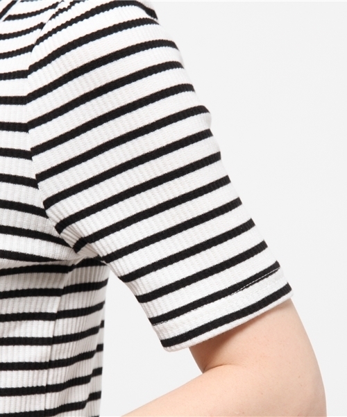 Heather（ヘザー）の「テレコパワショルTシャツ　716587　（Tシャツ/カットソー・レディース・ネイビー/オフホワイト/グレー/ホワイト系その他/ピンク系その他/マルチ・FREE）」の10枚目の写真