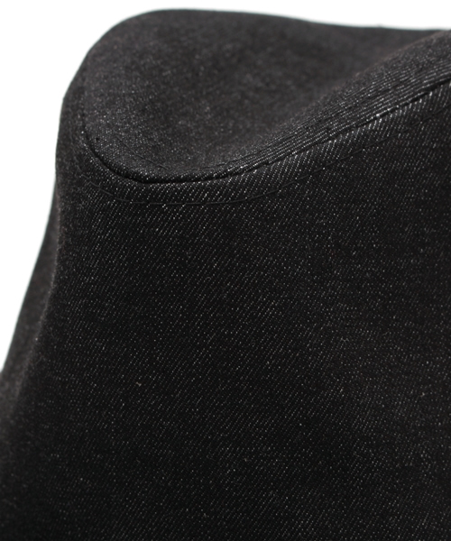 JACKROSE(ジャックローズ)の「ワイドブリムデニムハット(ハット・メンズ・ブラック/インディゴブルー・フリー)」の6枚目の写真
