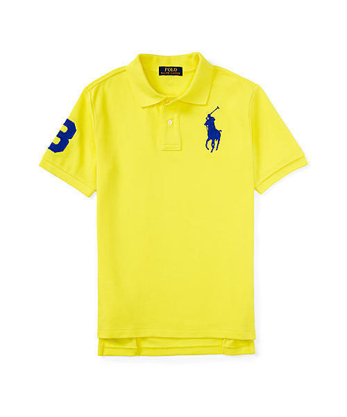 POLO RALPH LAUREN CHILDRENSWEAR(ポロ ラルフ ローレン チルドレンズウェア)の「Big Pony コットン メッシュ ポロシャツ(ポロシャツ・キッズ・ホワイト/イエロー/ターコイズブルー/ベージュ系1・3T/4T)」の4枚目の写真