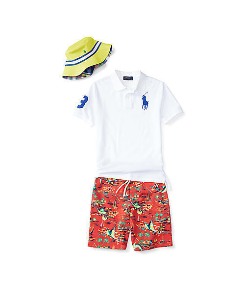 POLO RALPH LAUREN CHILDRENSWEAR(ポロ ラルフ ローレン チルドレンズウェア)の「Big Pony コットン メッシュ ポロシャツ(ポロシャツ・キッズ・ホワイト/イエロー/ターコイズブルー/ベージュ系1・3T/4T)」の12枚目の写真