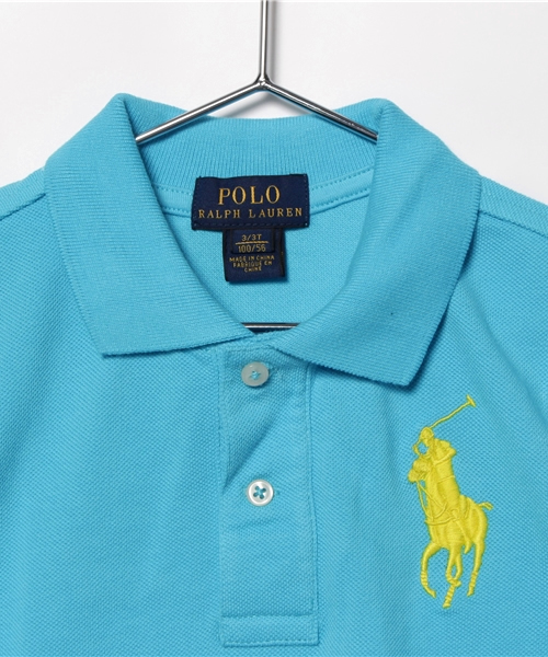 POLO RALPH LAUREN CHILDRENSWEAR(ポロ ラルフ ローレン チルドレンズウェア)の「Big Pony コットン メッシュ ポロシャツ(ポロシャツ・キッズ・ホワイト/イエロー/ターコイズブルー/ベージュ系1・3T/4T)」の6枚目の写真
