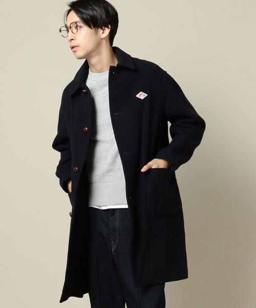 DANTON(ダントン)の「<DANTON> W/MOSSER STN/アウター◆(ステンカラーコート・メンズ・ネイビー・40/38)」の1枚目の写真