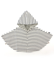 SHIPS KIDS | SHIPS KIDS:ボーダー/シャンブレー リバーシブル マント（girls)(ポンチョ)