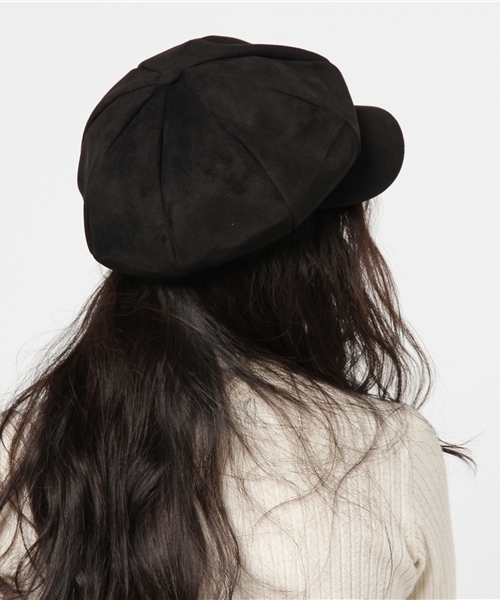 WEGO（ウィゴー）の「WEGO/スエードキャスケット（キャスケット・レディース・ブラック/ブラウン・FREE）」の4枚目の写真