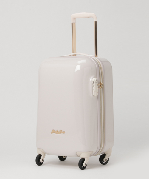 Jewelna Rose（ジュエルナローズ）の「キャンディポケットスーツケース 27～34L 機内持ち込み 39871（スーツケース/キャリーバッグ・レディース・サックスブルー/ライトピンク/ライトグレー/ネイビー/グレー/イエロー/ラベンダー/ターコイズブルー/アイボリー/スカイブルー系/オレンジ/スモークピンク/ベビーピンク・SMALL）」の3枚目の写真