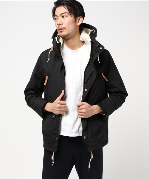 ikka（イッカ）の「3WAYボアライナーマウンテンパーカー        （マウンテンパーカー・メンズ・ブラック/キャメル・MEDIUM/LARGE/X-LARGE）」の5枚目の写真