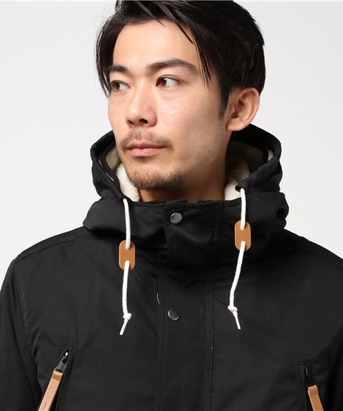ikka（イッカ）の「3WAYボアライナーマウンテンパーカー        （マウンテンパーカー・メンズ・ブラック/キャメル・MEDIUM/LARGE/X-LARGE）」の6枚目の写真