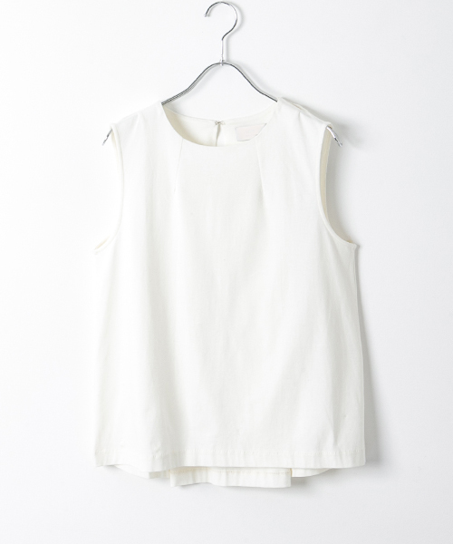 WORK NOT WORK URBAN RESEARCH(ワークノットワークアーバンリサーチ)の「WORK NOT WORK バックタックポンチノースリーブ(Tシャツ/カットソー・レディース・ネイビー/ホワイト/ピンク・FREE)」の12枚目の写真