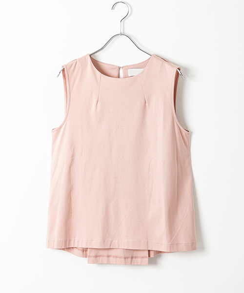 WORK NOT WORK URBAN RESEARCH(ワークノットワークアーバンリサーチ)の「WORK NOT WORK バックタックポンチノースリーブ(Tシャツ/カットソー・レディース・ネイビー/ホワイト/ピンク・FREE)」の14枚目の写真