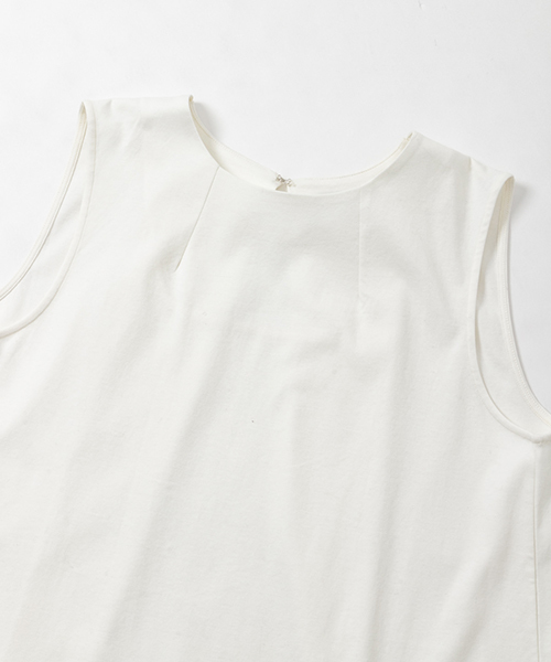 WORK NOT WORK URBAN RESEARCH(ワークノットワークアーバンリサーチ)の「WORK NOT WORK バックタックポンチノースリーブ(Tシャツ/カットソー・レディース・ネイビー/ホワイト/ピンク・FREE)」の15枚目の写真