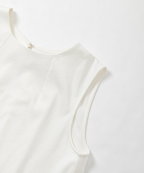 WORK NOT WORK URBAN RESEARCH(ワークノットワークアーバンリサーチ)の「WORK NOT WORK バックタックポンチノースリーブ(Tシャツ/カットソー・レディース・ネイビー/ホワイト/ピンク・FREE)」の16枚目の写真