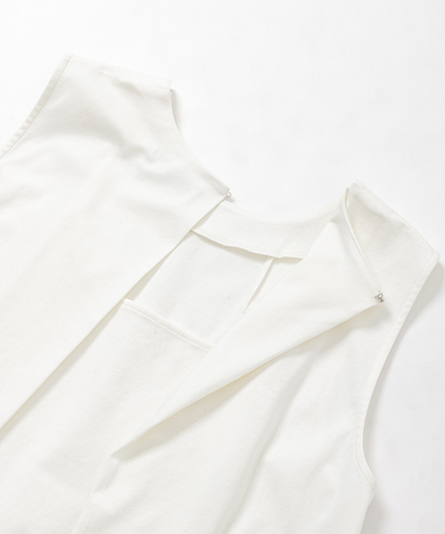 WORK NOT WORK URBAN RESEARCH(ワークノットワークアーバンリサーチ)の「WORK NOT WORK バックタックポンチノースリーブ(Tシャツ/カットソー・レディース・ネイビー/ホワイト/ピンク・FREE)」の10枚目の写真