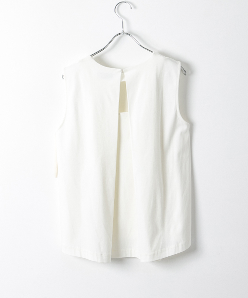 WORK NOT WORK URBAN RESEARCH(ワークノットワークアーバンリサーチ)の「WORK NOT WORK バックタックポンチノースリーブ(Tシャツ/カットソー・レディース・ネイビー/ホワイト/ピンク・FREE)」の11枚目の写真