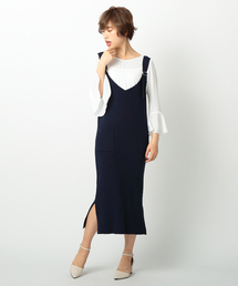 UNRELISH | リブニットジャンスカ(ワンピース)