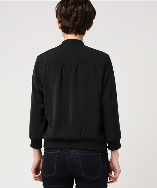 Honeys（ハニーズ）の「リブブルゾン（ブルゾン・レディース・ネイビー/ブラック/ライトピンク/カーキ/グレー・L/M）」の13枚目の写真