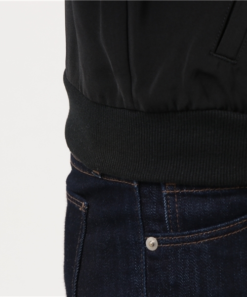 Honeys（ハニーズ）の「リブブルゾン（ブルゾン・レディース・ネイビー/ブラック/ライトピンク/カーキ/グレー・L/M）」の8枚目の写真