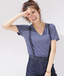 NANO universe | 【予約】 リネン混VネックTシャツ(Tシャツ/カットソー)