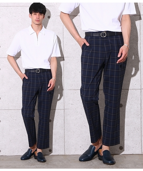 ADAM ET ROPE'(アダムエロペ)の「COOLMAX シアサッカーイージーパンツ(その他パンツ・メンズ・ネイビー/サックスブルー/ブルー系その他2・L/M)」の3枚目の写真