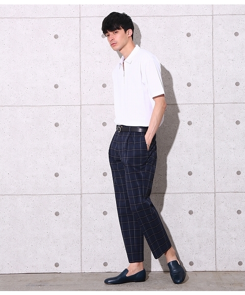 ADAM ET ROPE'(アダムエロペ)の「COOLMAX シアサッカーイージーパンツ(その他パンツ・メンズ・ネイビー/サックスブルー/ブルー系その他2・L/M)」の11枚目の写真