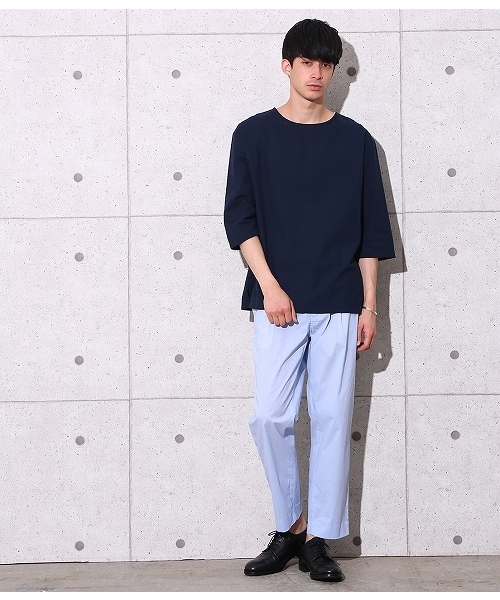 ADAM ET ROPE'(アダムエロペ)の「COOLMAX シアサッカーイージーパンツ(その他パンツ・メンズ・ネイビー/サックスブルー/ブルー系その他2・L/M)」の13枚目の写真