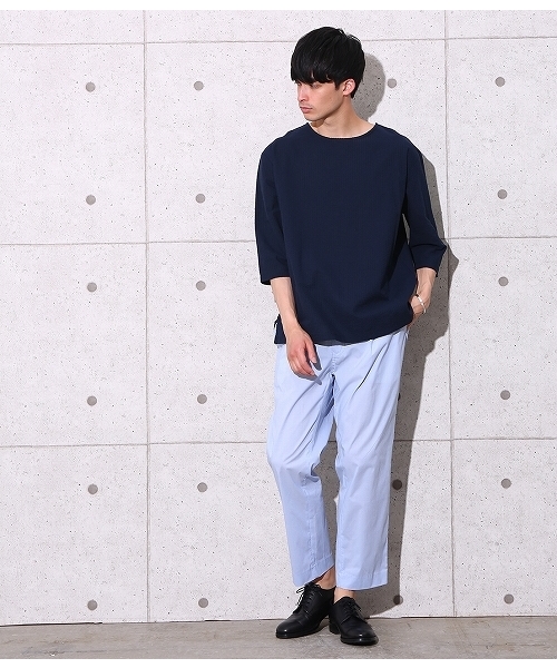 ADAM ET ROPE'(アダムエロペ)の「COOLMAX シアサッカーイージーパンツ(その他パンツ・メンズ・ネイビー/サックスブルー/ブルー系その他2・L/M)」の14枚目の写真