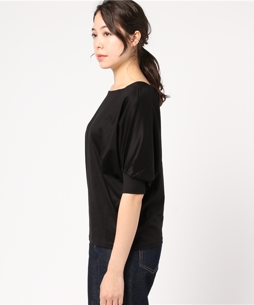 un dix cors（アンディコール）の「ボリュームスリーブカットソー（Tシャツ/カットソー・レディース・ブラック/ホワイト/パープル・ﾌﾘ-）」の6枚目の写真