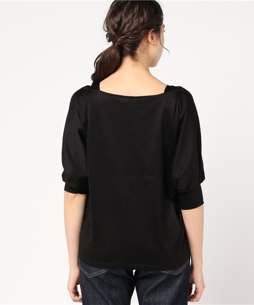 un dix cors（アンディコール）の「ボリュームスリーブカットソー（Tシャツ/カットソー・レディース・ブラック/ホワイト/パープル・ﾌﾘ-）」の7枚目の写真