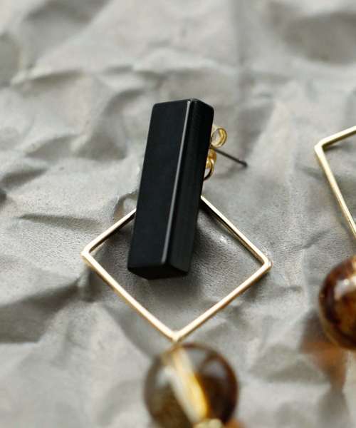 CLAFty by STYLE DELI（クラフティバイスタイルデリ）の「STONES pierce 014（ピアス（両耳用）・レディース・マルチ・FREE）」の2枚目の写真