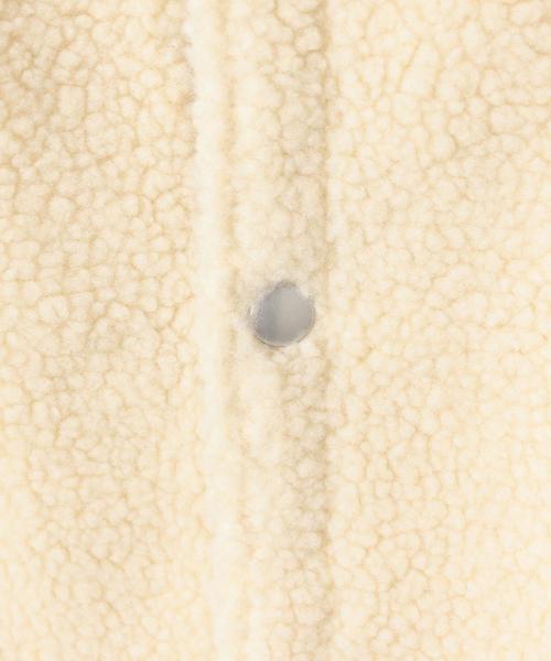 coen（コーエン）の「【昨年大ヒット・追加予約】フーデッドボアベスト(ベージュ→WEB限定)（ベスト・レディース・ベージュ/ネイビー/オフホワイト・LARGE/MEDIUM）」の13枚目の写真