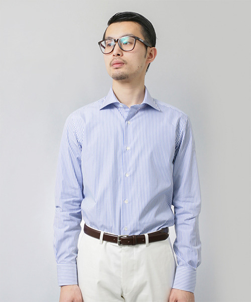 URBAN RESEARCH（アーバンリサーチ）の「UR TAILOR ワイドロンストシャツ（シャツ/ブラウス・メンズ・ブルー・39）」の7枚目の写真