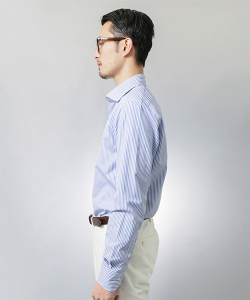 URBAN RESEARCH（アーバンリサーチ）の「UR TAILOR ワイドロンストシャツ（シャツ/ブラウス・メンズ・ブルー・39）」の8枚目の写真