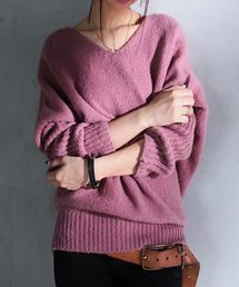 antiqua | モヘアデザインニット(ニット/セーター)