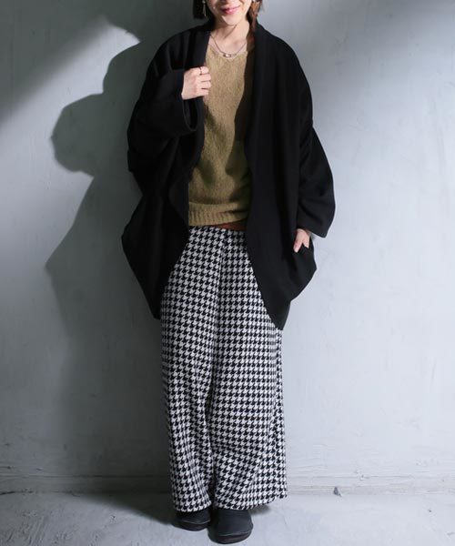 antiqua（アンティカ）の「モヘアデザインニット（ニット/セーター・レディース・ブラック/ベージュ/キャメル/ピンク/ライトブルー/ダークブラウン/ネイビー/ライトグレー・FREE）」の17枚目の写真