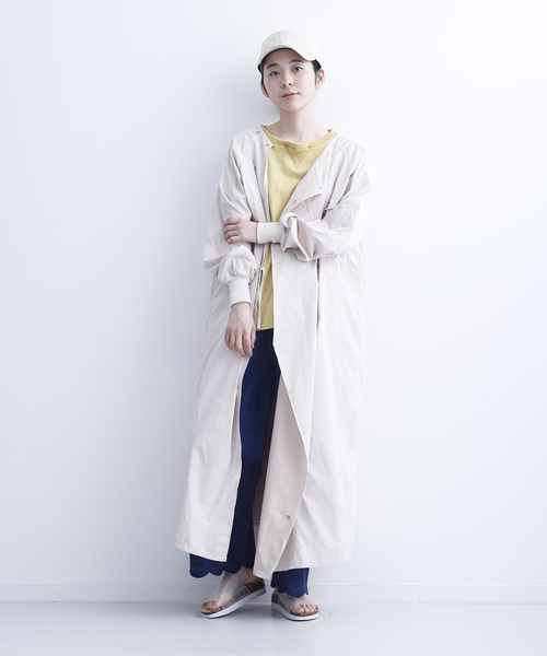 MERLOT（メルロー）の「シャカシャカスプリングコート2627（その他アウター・レディース・ブラック/ベージュ/カーキ・FREE）」の5枚目の写真