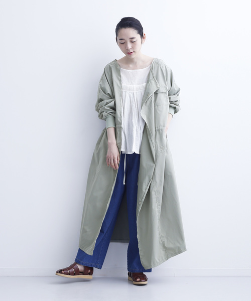 MERLOT（メルロー）の「シャカシャカスプリングコート2627（その他アウター・レディース・ブラック/ベージュ/カーキ・FREE）」の7枚目の写真