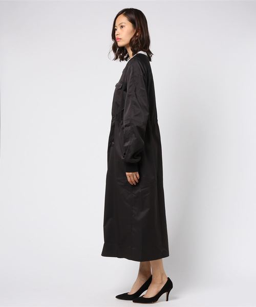 MERLOT（メルロー）の「シャカシャカスプリングコート2627（その他アウター・レディース・ブラック/ベージュ/カーキ・FREE）」の4枚目の写真
