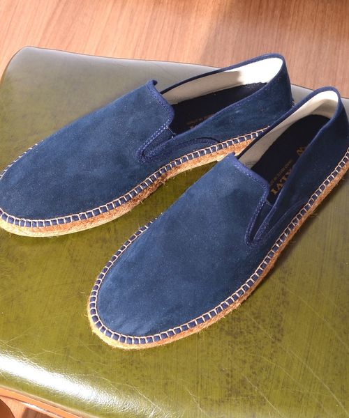SALVI（サルヴィ）の「SALVI: フェイクスエード エスパドリーユ■（その他シューズ・メンズ・ブラック/ネイビー・41/42/43）」の2枚目の写真
