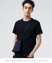 ZOZO | クルーネックポケットTシャツ（パターンオーダー）／ブラック［MEN］(Tシャツ/カットソー)