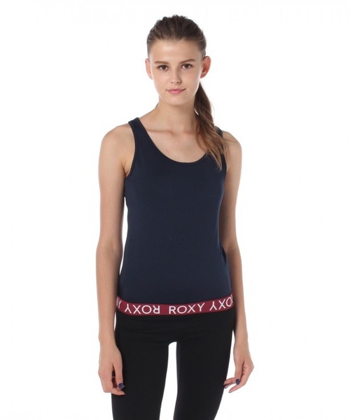 ROXY(ロキシー)の「COZY BRA TANK/ロキシー タンクトップ フィットネス ランニング ヨガ ルームウェアにも(タンクトップ・レディース・ネイビー/グレー・SMALL/MEDIUM/LARGE)」の2枚目の写真