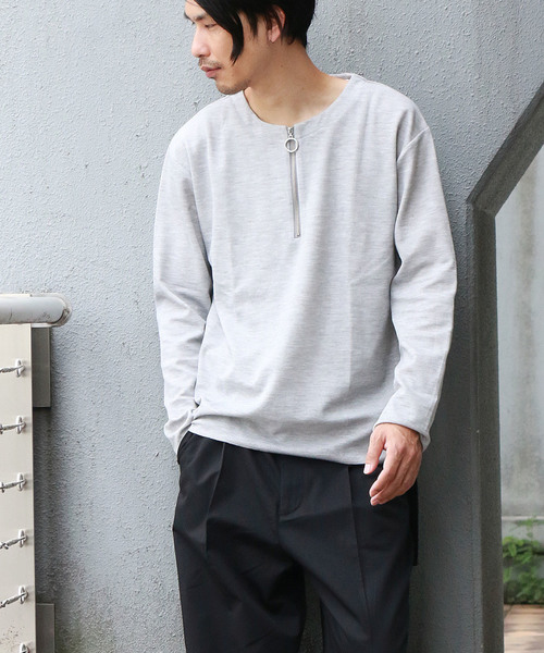 Confirm（コンファーム）の「Confirm / コンファーム 長袖ハーフZIPプルオーバー（Tシャツ/カットソー・メンズ・グレー/ブラック/ホワイト・L/M）」の10枚目の写真