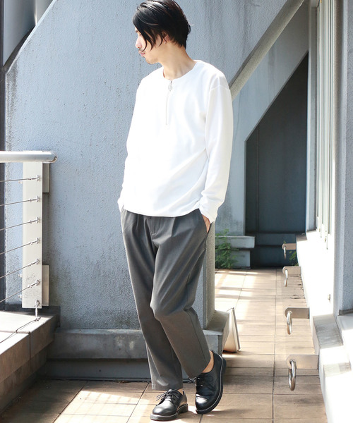 Confirm（コンファーム）の「Confirm / コンファーム 長袖ハーフZIPプルオーバー（Tシャツ/カットソー・メンズ・グレー/ブラック/ホワイト・L/M）」の12枚目の写真