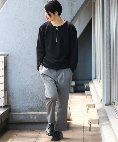 Confirm（コンファーム）の「Confirm / コンファーム 長袖ハーフZIPプルオーバー（Tシャツ/カットソー・メンズ・グレー/ブラック/ホワイト・L/M）」の13枚目の写真