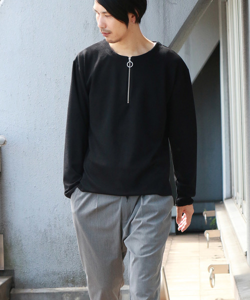 Confirm（コンファーム）の「Confirm / コンファーム 長袖ハーフZIPプルオーバー（Tシャツ/カットソー・メンズ・グレー/ブラック/ホワイト・L/M）」の19枚目の写真