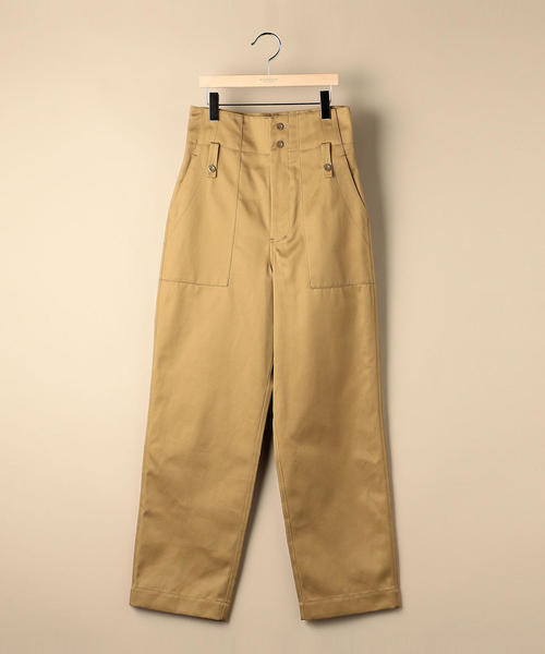 BEAUTY&YOUTH UNITED ARROWS（ビューティーアンドユースユナイテッドアローズ）の「＜JEAN_NERET＞ハイウエストベイカーパンツ ◆（その他パンツ・レディース・ベージュ・2/1）」の3枚目の写真