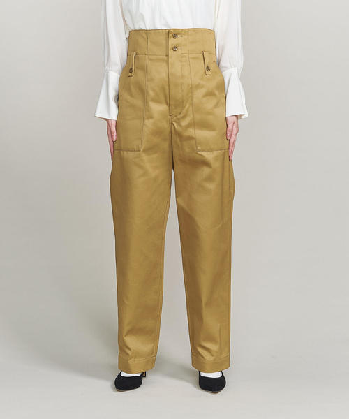 BEAUTY&YOUTH UNITED ARROWS（ビューティーアンドユースユナイテッドアローズ）の「＜JEAN_NERET＞ハイウエストベイカーパンツ ◆（その他パンツ・レディース・ベージュ・2/1）」の10枚目の写真