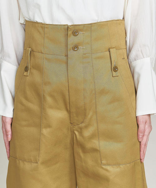 BEAUTY&YOUTH UNITED ARROWS（ビューティーアンドユースユナイテッドアローズ）の「＜JEAN_NERET＞ハイウエストベイカーパンツ ◆（その他パンツ・レディース・ベージュ・2/1）」の7枚目の写真