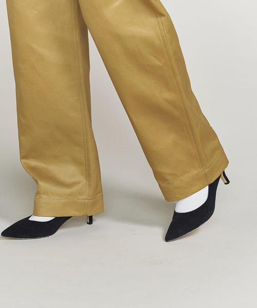 BEAUTY&YOUTH UNITED ARROWS（ビューティーアンドユースユナイテッドアローズ）の「＜JEAN_NERET＞ハイウエストベイカーパンツ ◆（その他パンツ・レディース・ベージュ・2/1）」の4枚目の写真