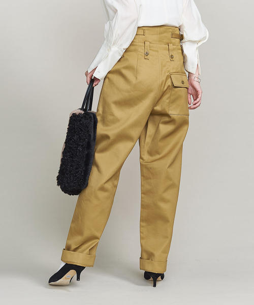 BEAUTY&YOUTH UNITED ARROWS（ビューティーアンドユースユナイテッドアローズ）の「＜JEAN_NERET＞ハイウエストベイカーパンツ ◆（その他パンツ・レディース・ベージュ・2/1）」の12枚目の写真